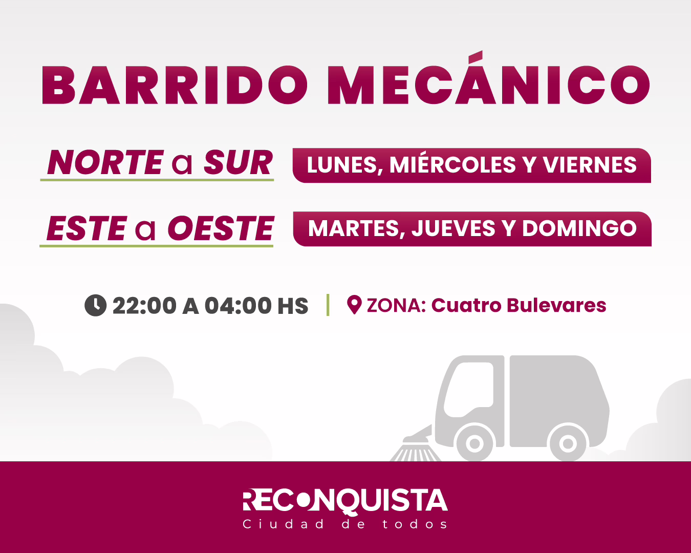 cronograma barrido mecánico