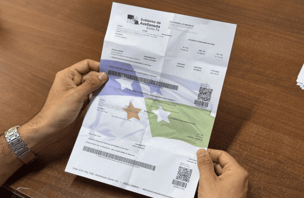 Boleta factura Tasa General Inmuebles Avellaneda