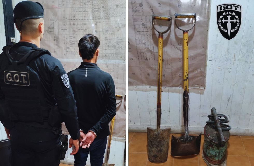 Con las manos en la pala