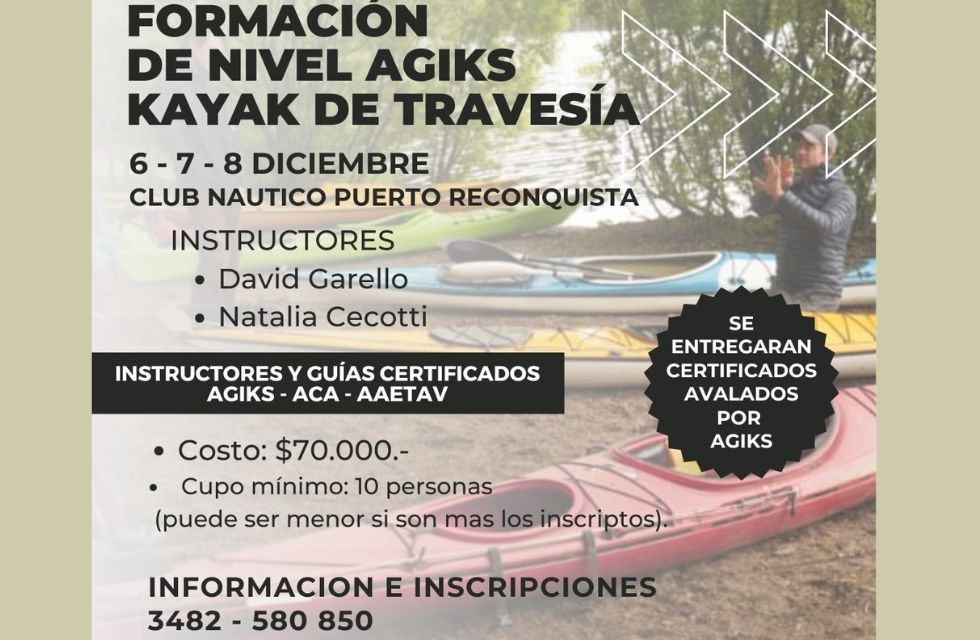 capacitación kayak