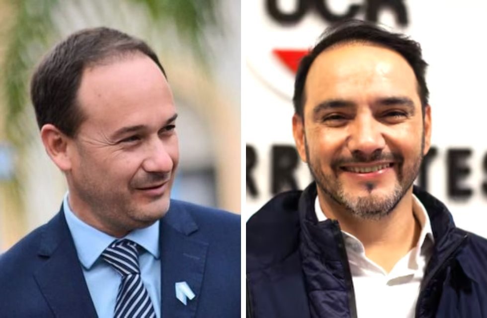 El intendente Mariano Hormaechea y el gobernador Juan Pablo Valdés