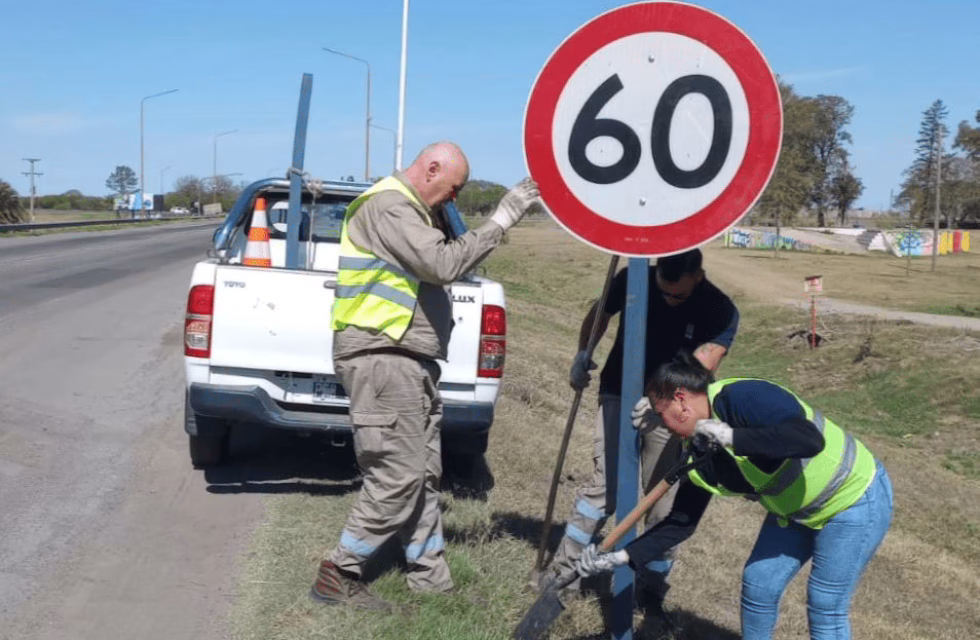 Señalización vial ruta