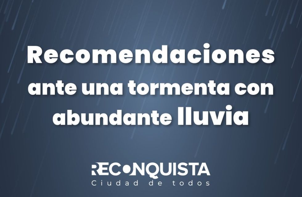 Recomendaciones por tormentas