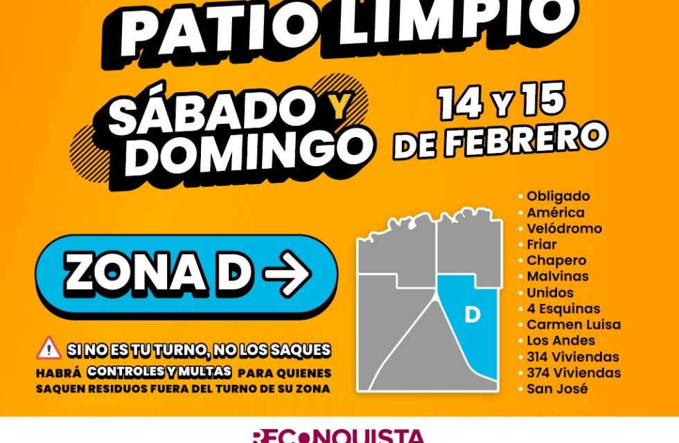 Patio limpio zona D
