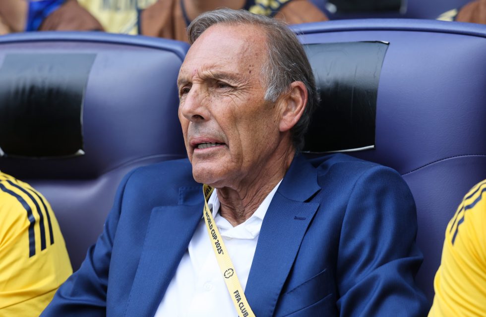 NASHVILLE, TENNESSEE - JUNE 24: Miguel Angel Russo, Head Coach of CA Boca Juniors, looks on during the FIFA Club World Cup 2025 group C match between Auckland City FC and CA Boca Juniors at GEODIS Park on June 24, 2025 in Nashville, Tennessee. (Photo by Alex Grimm/Getty Images)