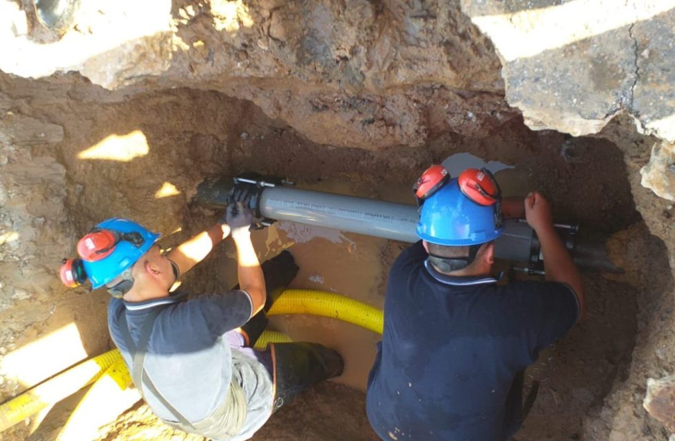 conexión de agua