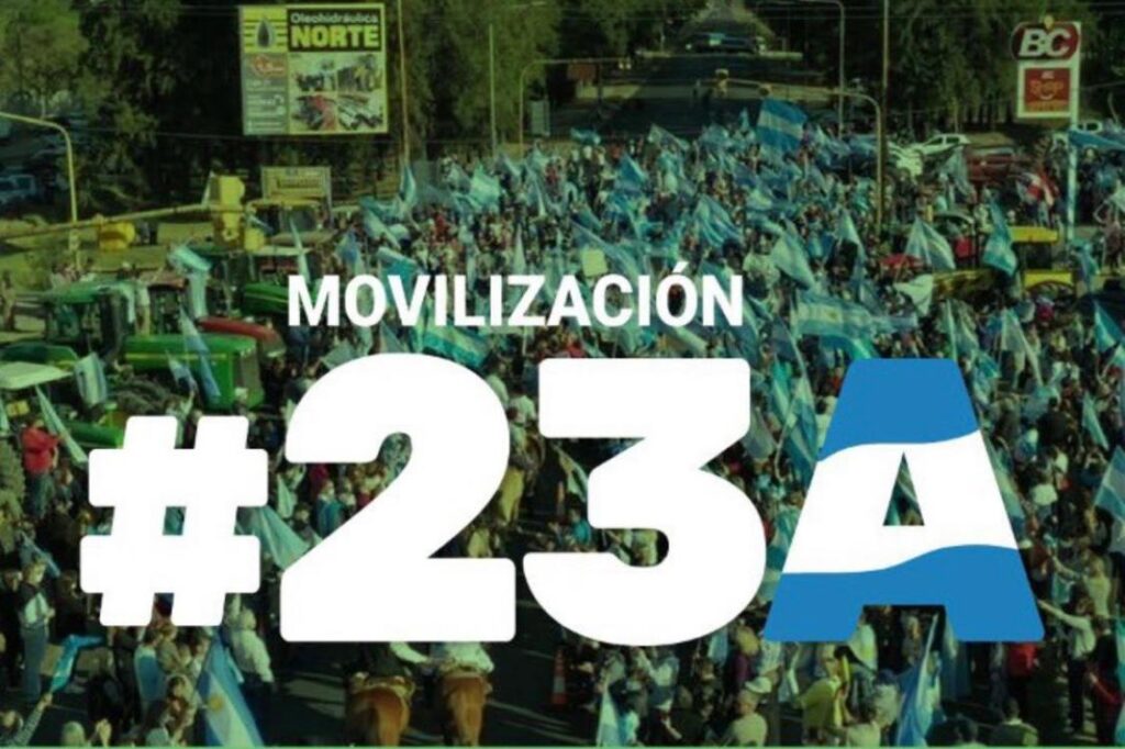 ESTE SABADO SERÁ LA MOVILIZACIÓN #23A DEL CAMPO