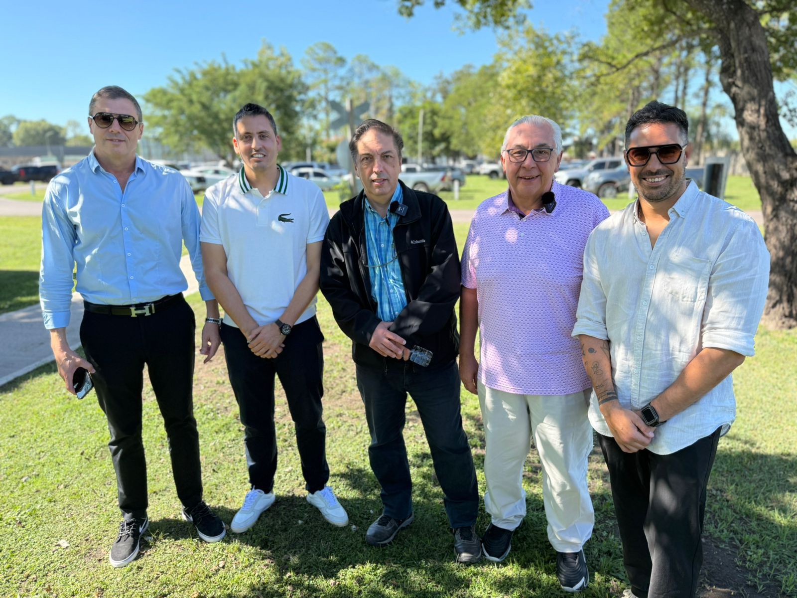 Foto: Guillermo Yapur, Leandro Pighin, Gustavo Lazzari, José Odasso y Gastón Scarel.