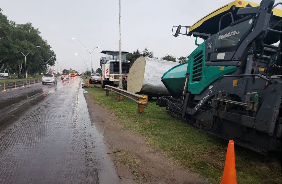 Reparación bacheo Ruta 11 Yrigoyen